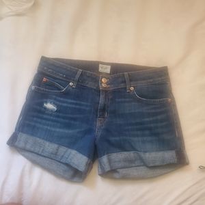 Hudson Flap Pocket Denim Jean Shorts Size 28